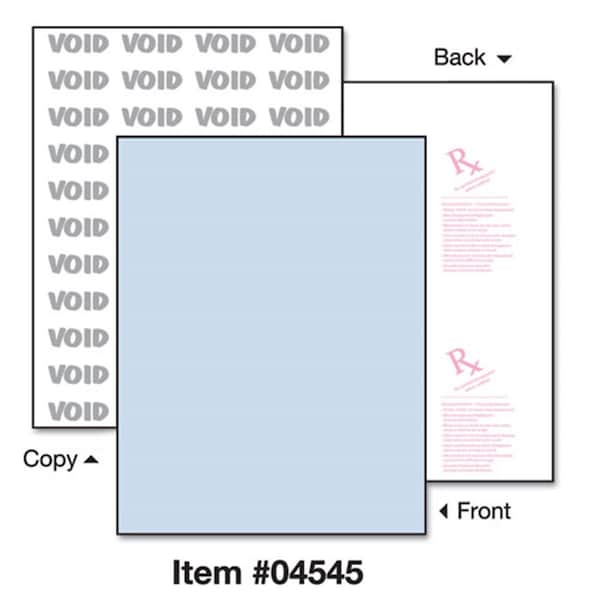 Paris Business Products 8.5 x 11 DocuGard Security Paper - Blue, 24lbs PA33588 - main